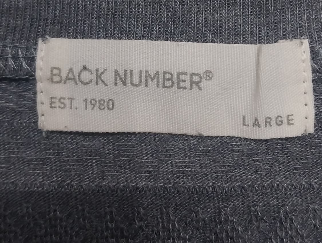 백넘버 V넥 그레이 니트 L 상품이미지3