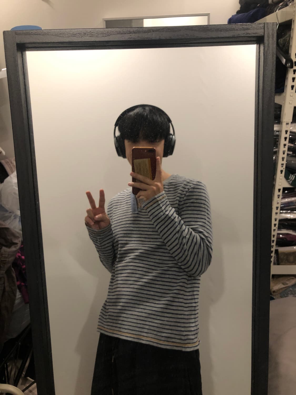 빈티지 버튼 스트라이프티 일본빈티지 갸루 스트릿 y2k315 상품이미지3