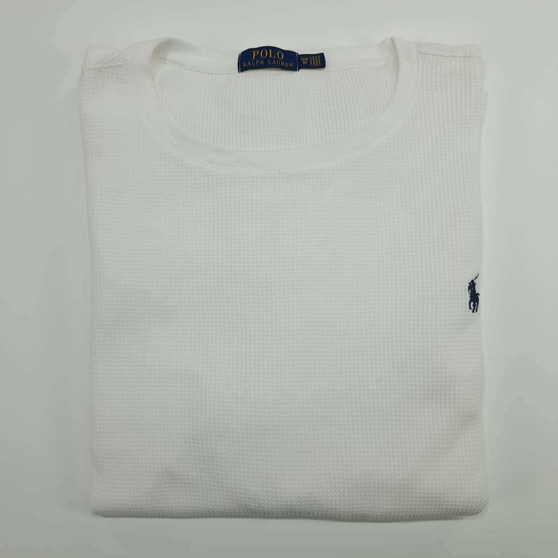 CN726 3XB 폴로 랄프로렌 화이트 와플 니트 긴팔 티셔츠 상품이미지8
