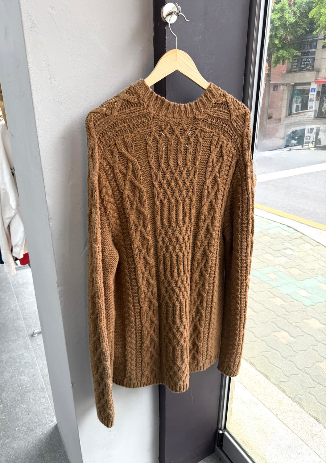 M/ 마르지엘라 오버사이즈 케이블 니트 스웨터 상품이미지6