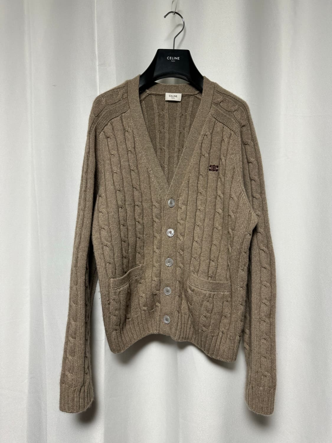 셀린느 23F/W 캐시미어 케이블 가디건 상품이미지2