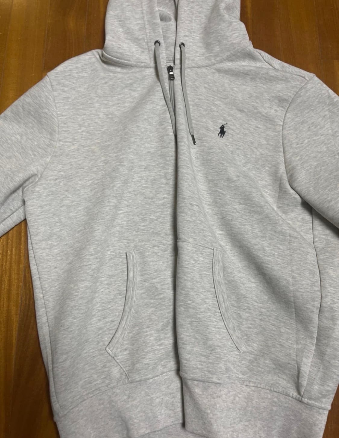 폴로 그레이 후드집업 L 상품이미지1