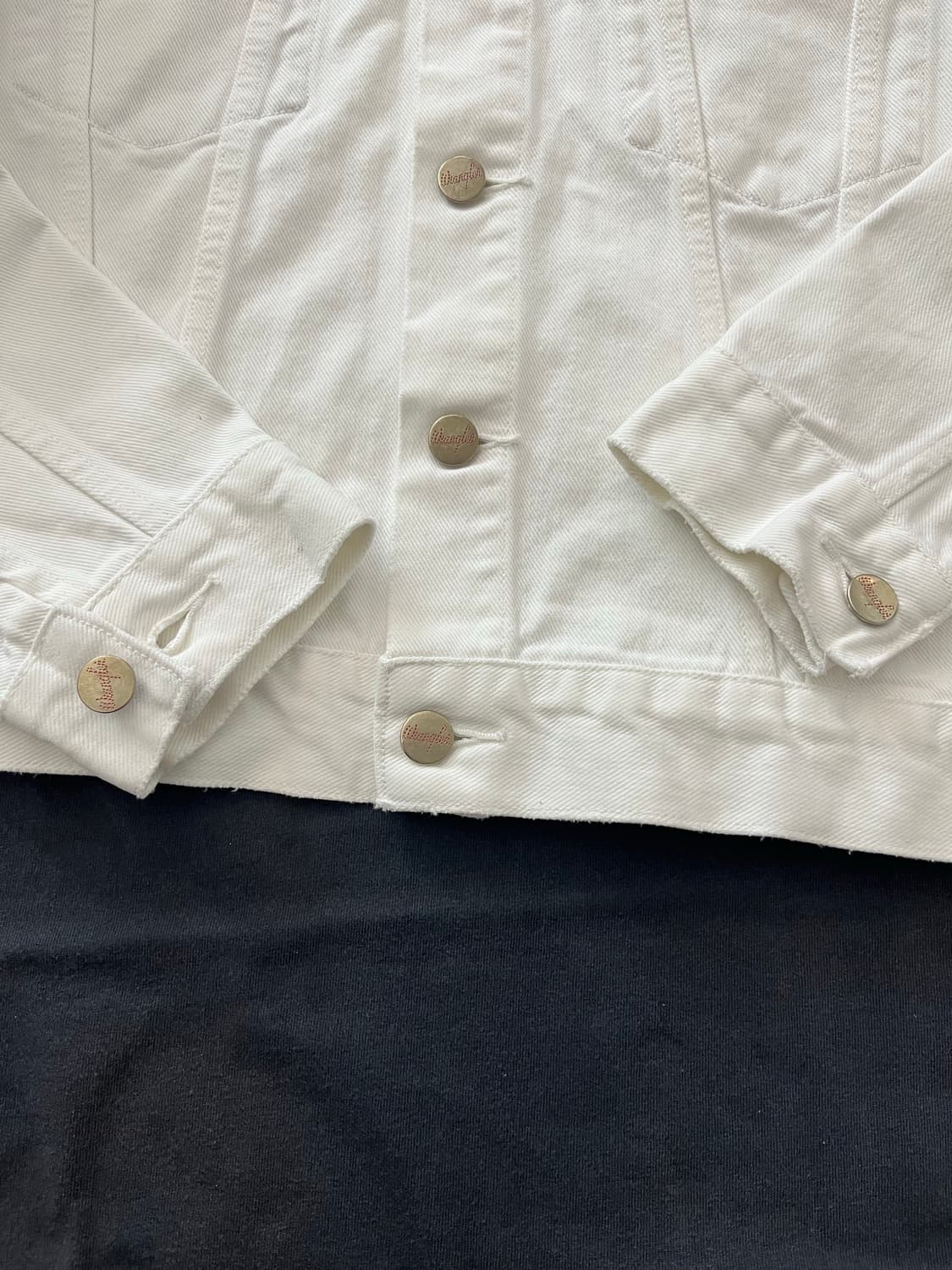 빈티지 랭글러 3세대 트러커 자켓 화이트 상품이미지6