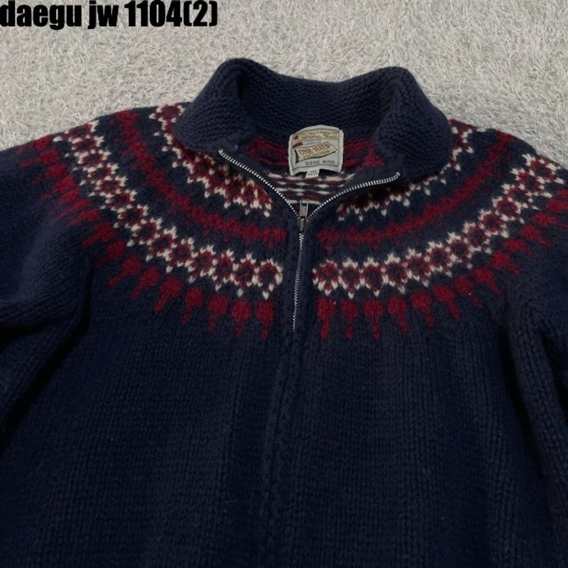 코위찬 니트집업 상품이미지2