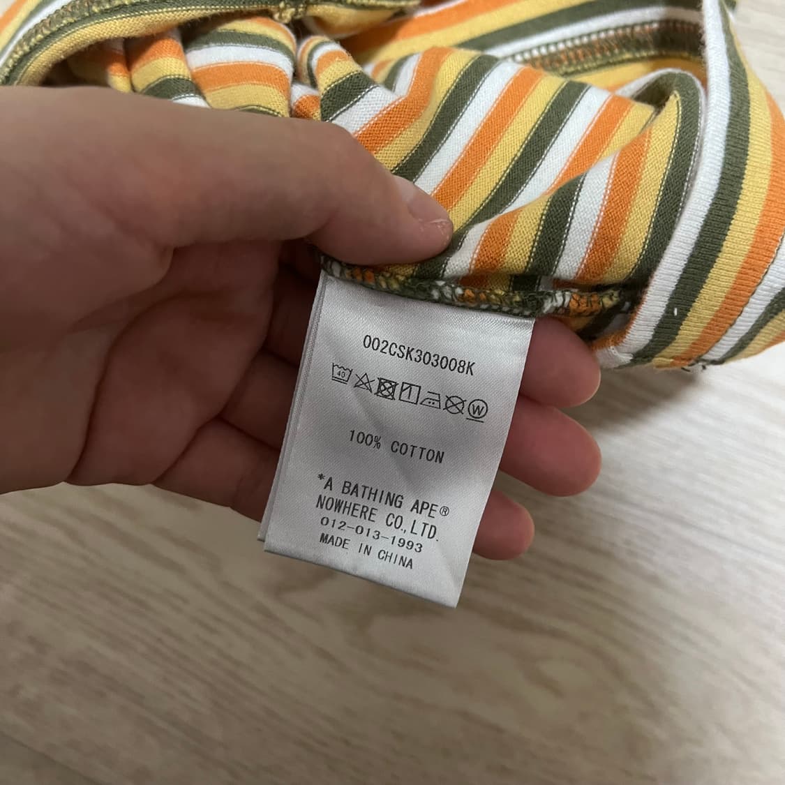 베이프 키즈 스트라이프티셔츠 상품이미지4
