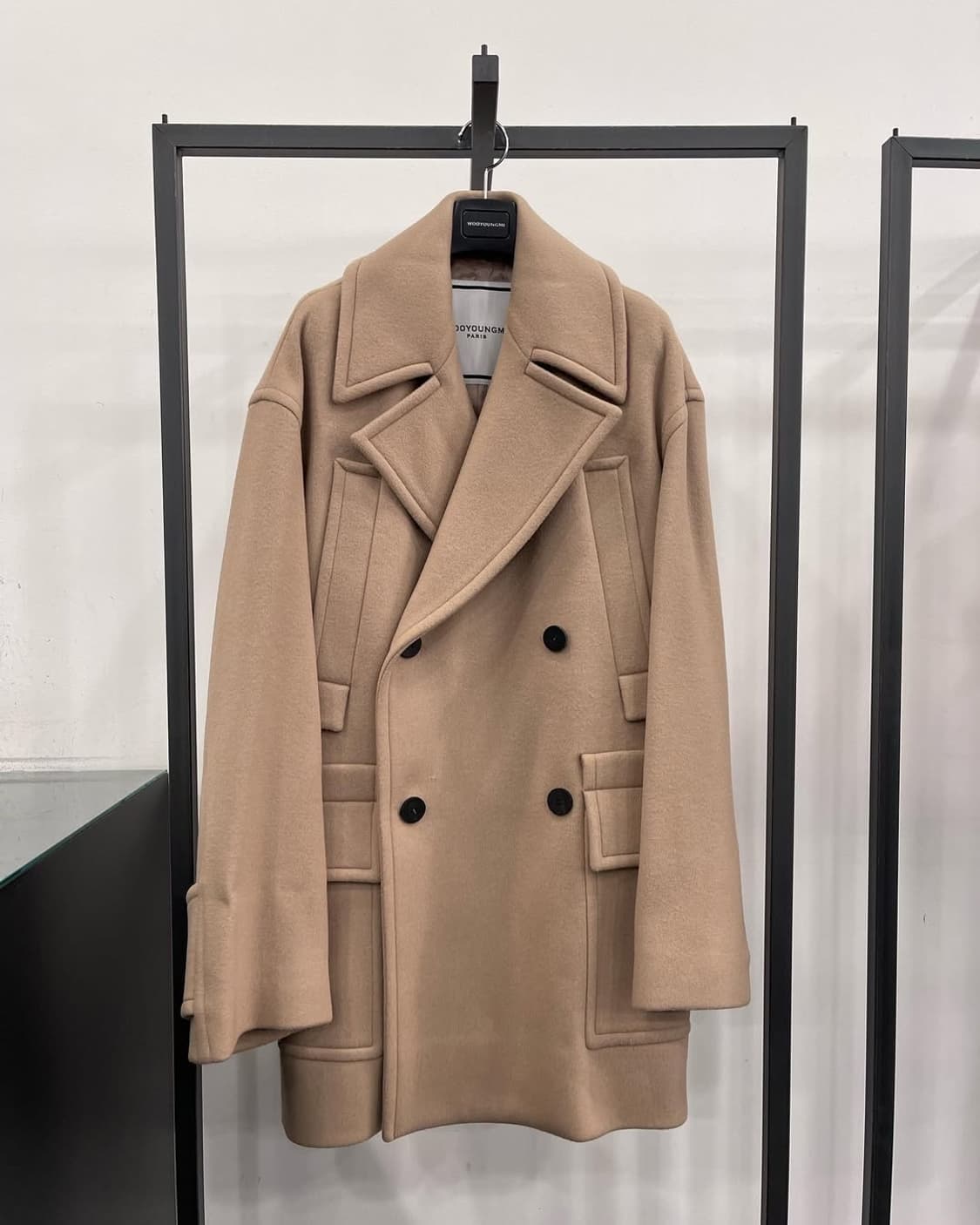 우영미 베이지 더블 코트 48사이즈 상품이미지8