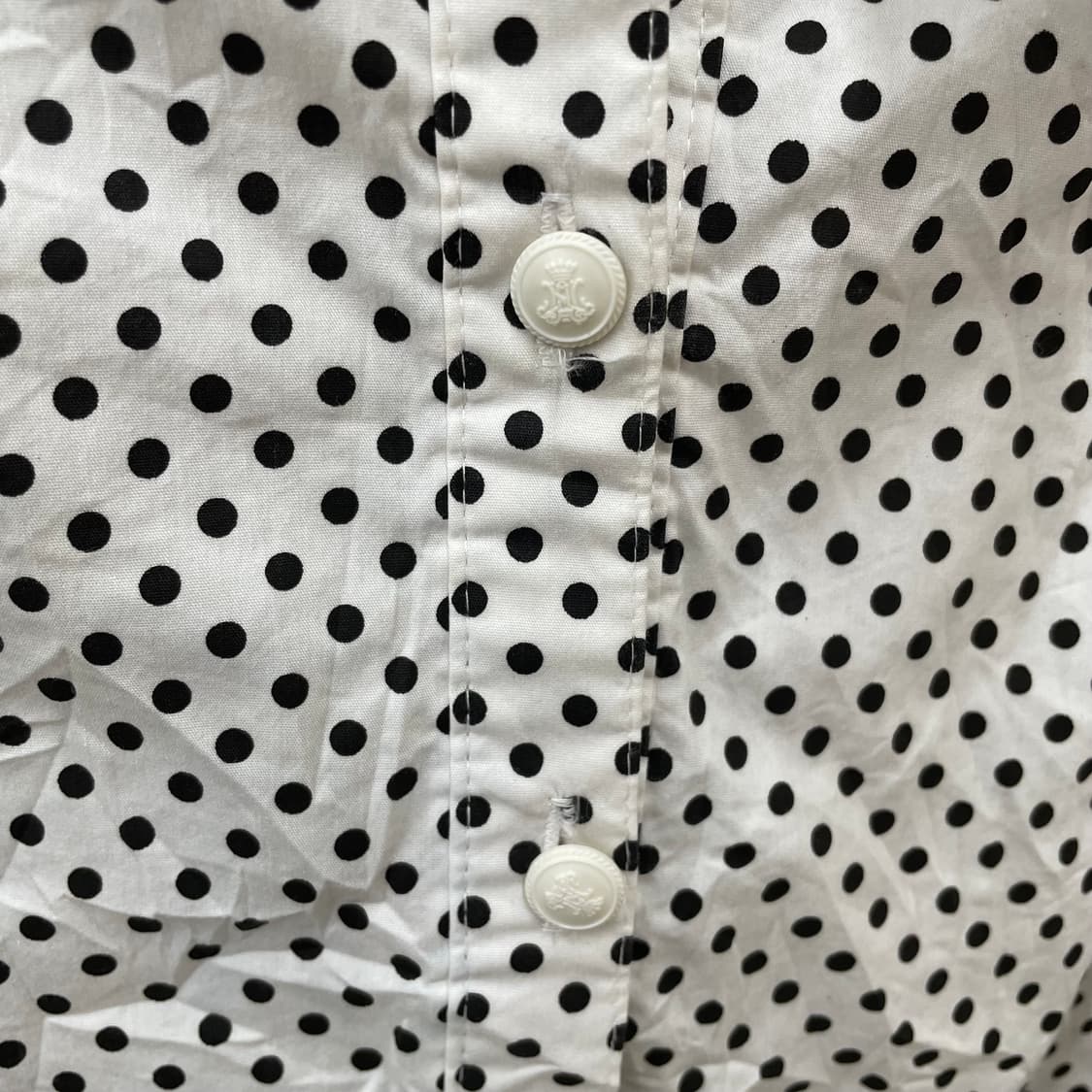 onespo 도트 멜빵 셔츠  상품이미지5