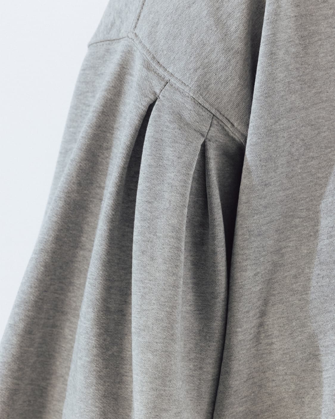 Double Valley Tuck Sweat Hoodie - Melang 상품이미지8