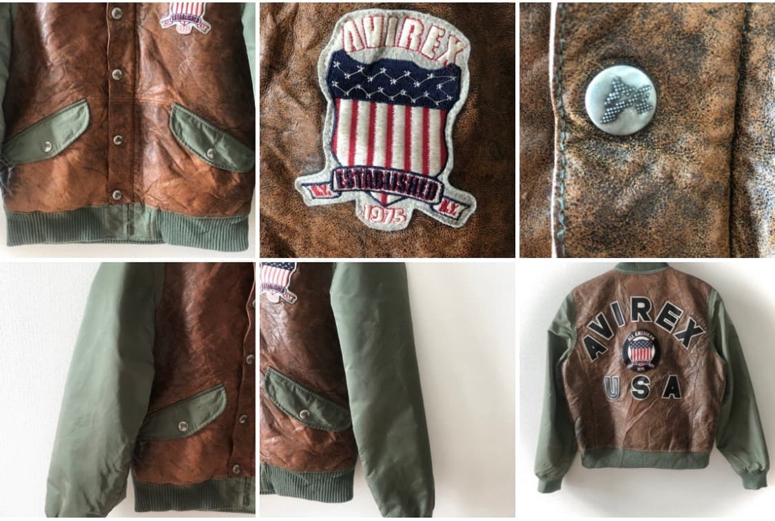 AVIREX 아비렉스 빈티지 항공 가죽 자켓 상품이미지6