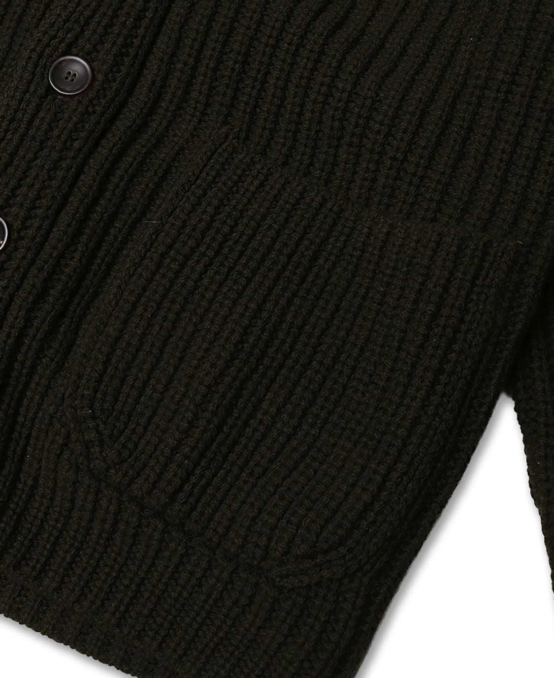 자노네 [Zanone] 슬로웨어 브랜드 카키 울 니트 숄카라 가디건 상품이미지3