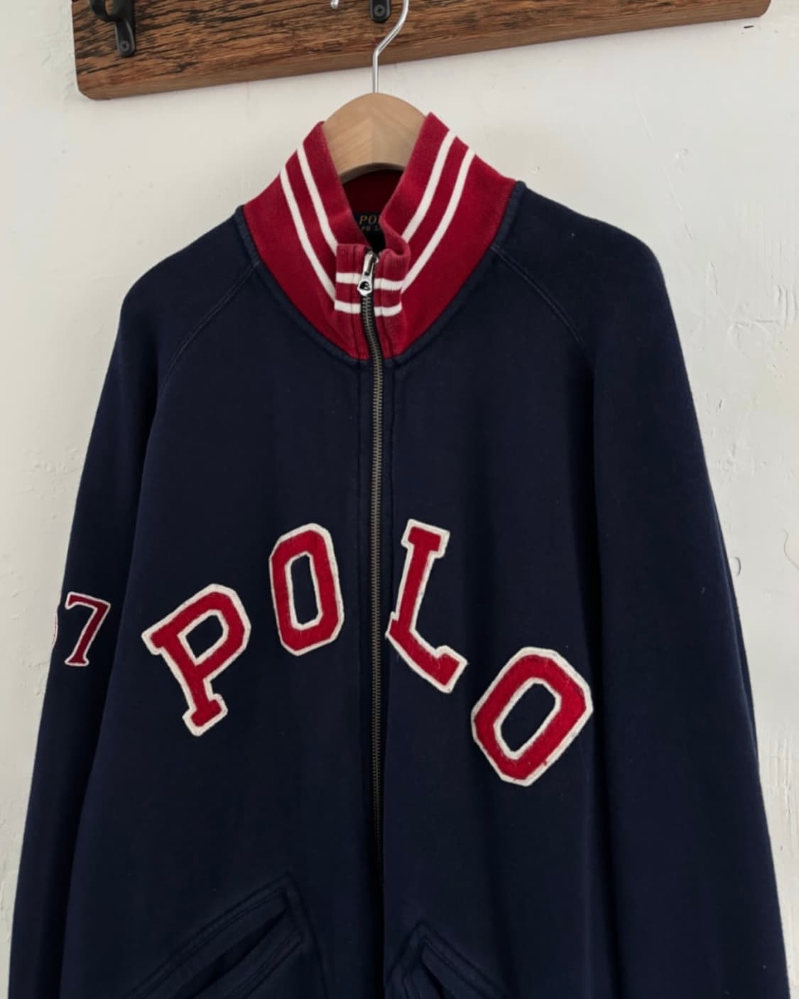 Polo 폴로 랄프로렌 신형 네이비 아치로고 풀집업 상품이미지1