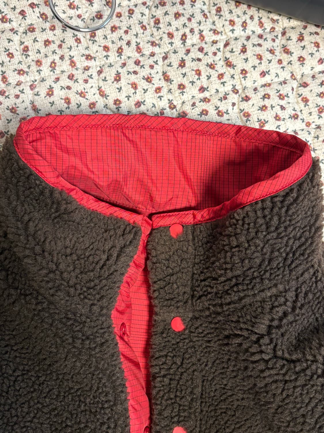 [XL] 파타고니아 글리세이드 리버시블 신칠라 브라운/레드 레어품 상품이미지5