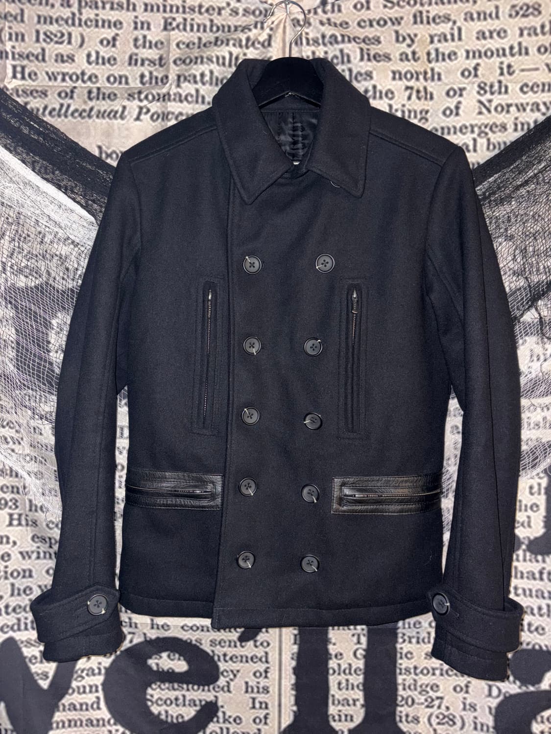 SHELLAC Leather Detail Napoleon Jacket 상품이미지5