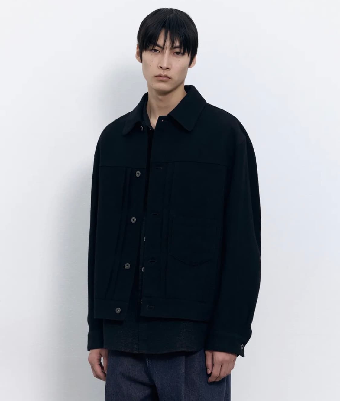 인사일런스 헴프 울 TYPE1 자켓 블랙 L 상품이미지1