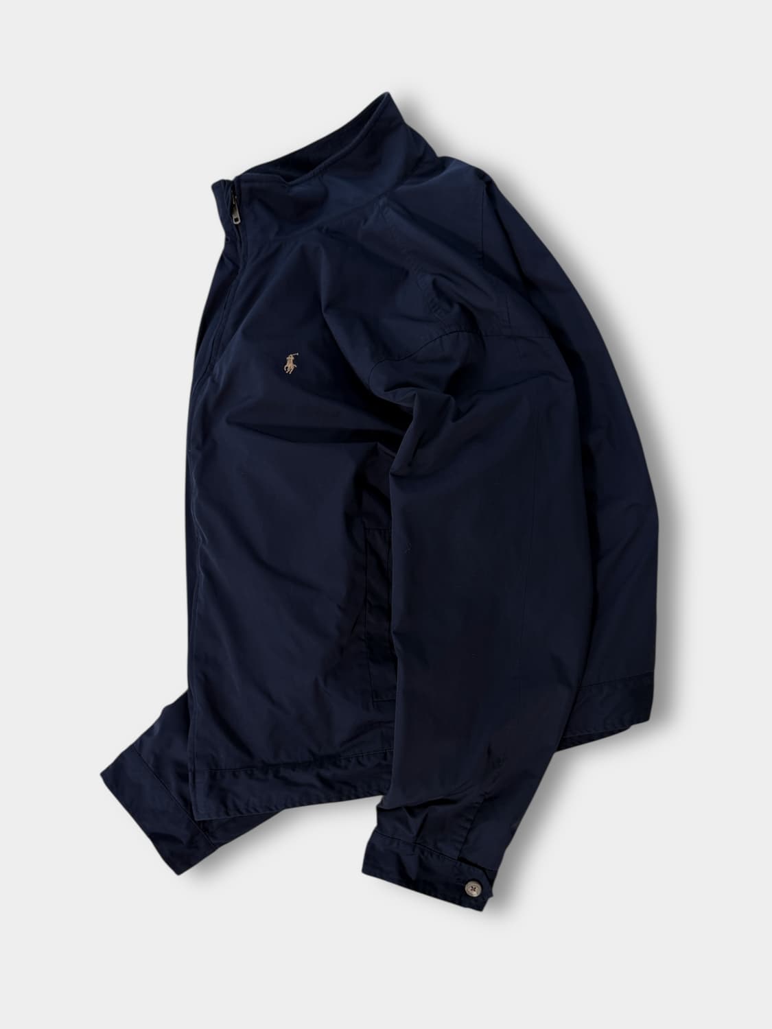 폴로 랄프로렌 00‘s 오버핏 딥네이비 폴리쉘 풀집업 봄버 점퍼 상품이미지2