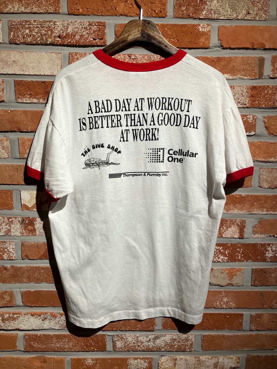 80~90s USA 빈티지 헤인즈 링거 티셔츠 상품이미지5