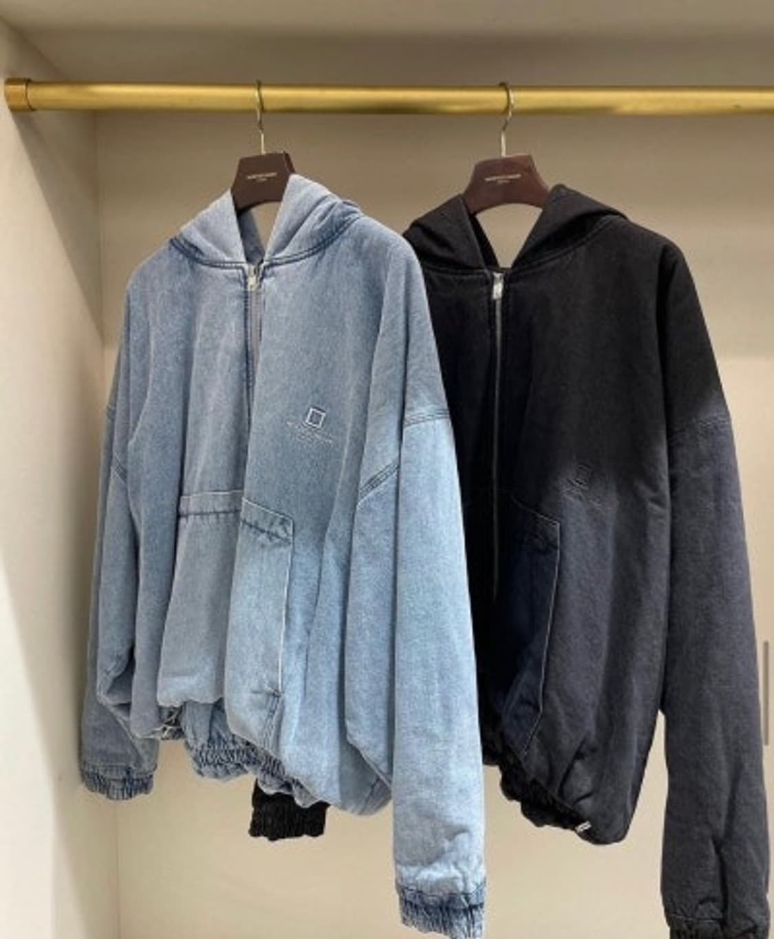 우영미/23fw 데님 패디드 후드/50 상품이미지2