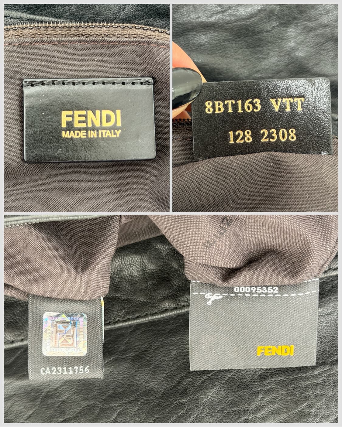 펜디 블랙 레더 미아 숄더 & 크로스백 상품이미지10