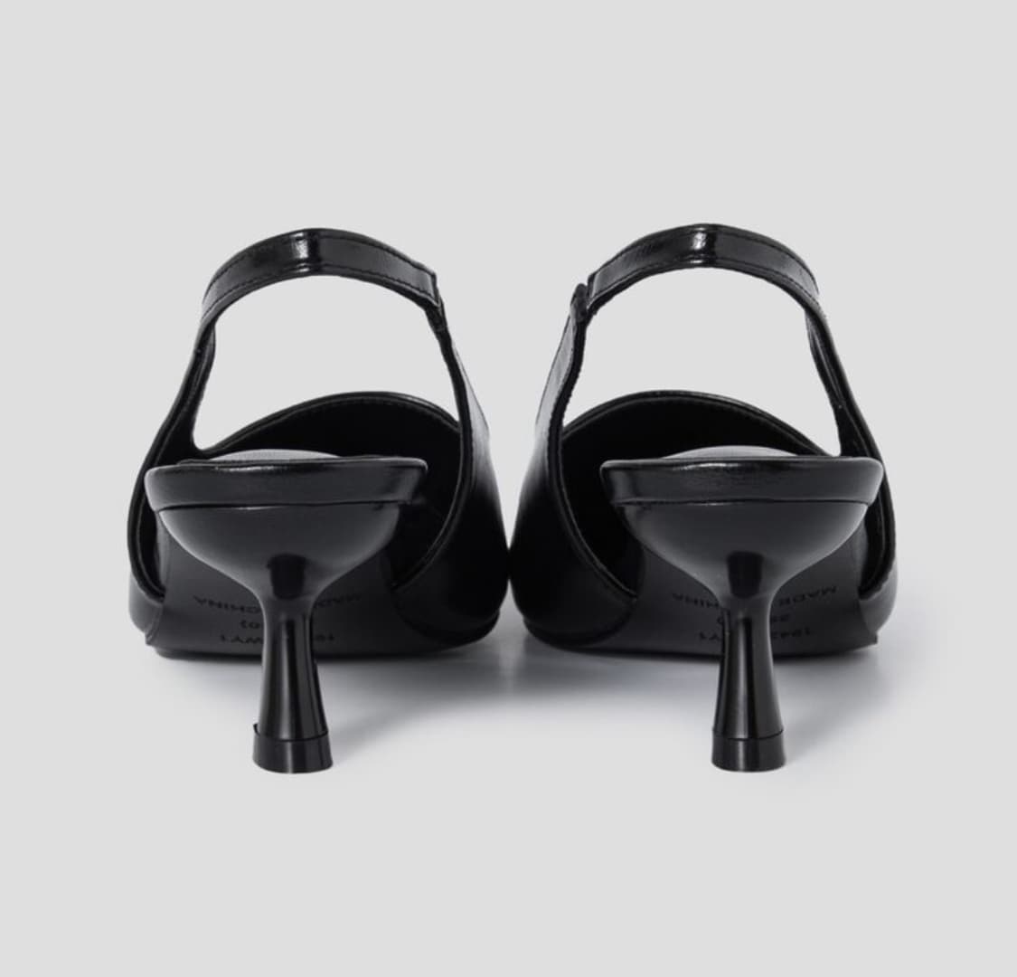 에잇세컨즈 스퀘어 키튼힐 스틸레토 블랙 245 상품이미지5