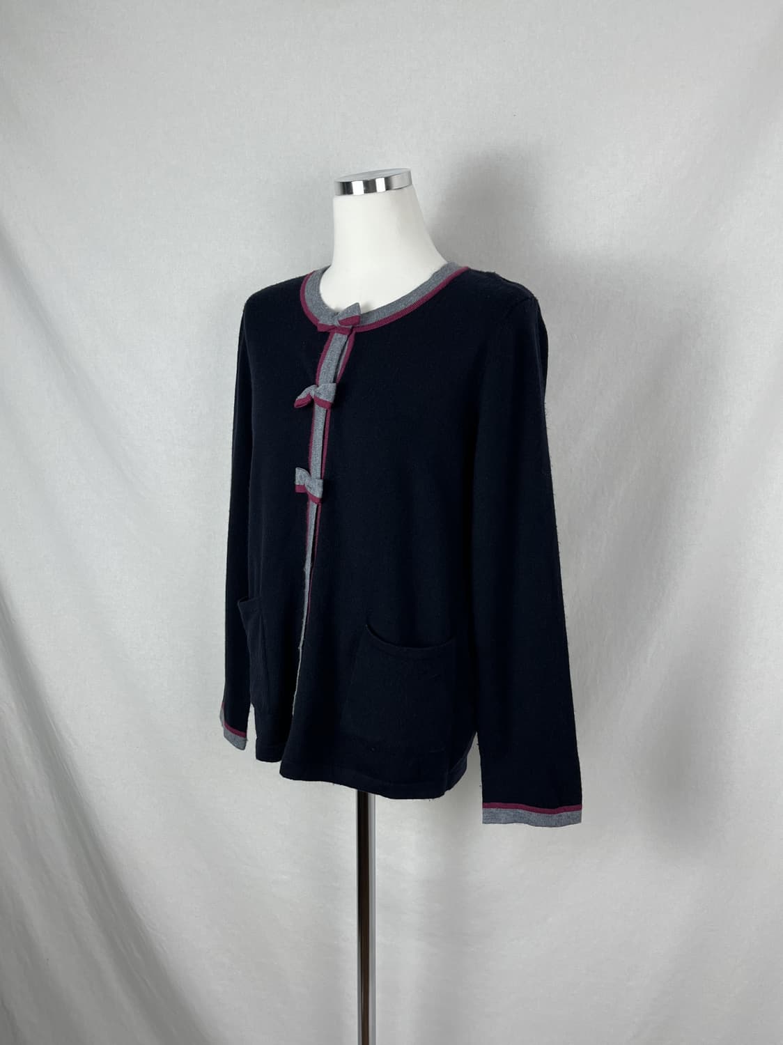 Vintage 리본 단추 가디건  상품이미지2