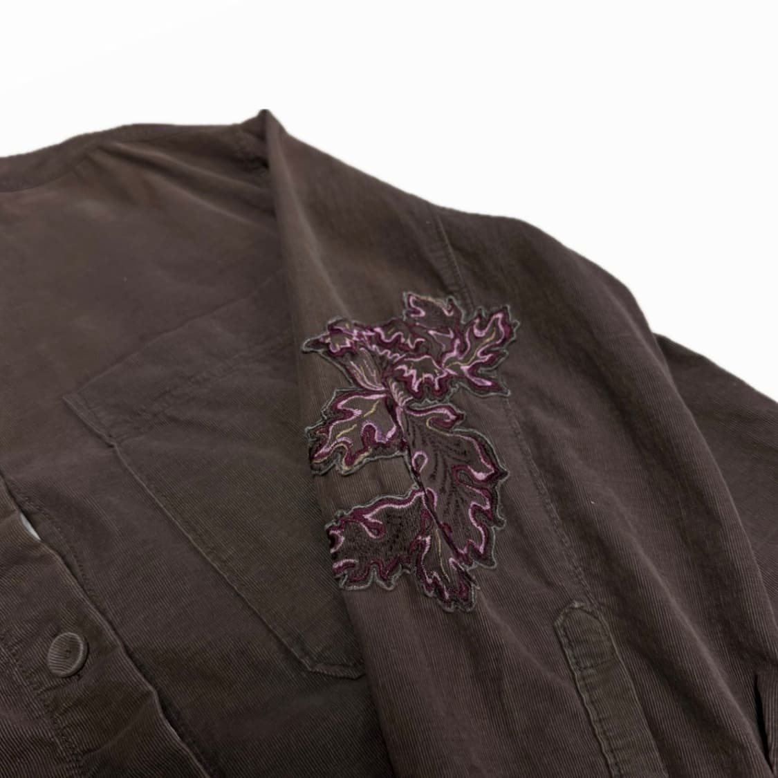 르베이지 코듀로이 셔츠 브라운 상품이미지3