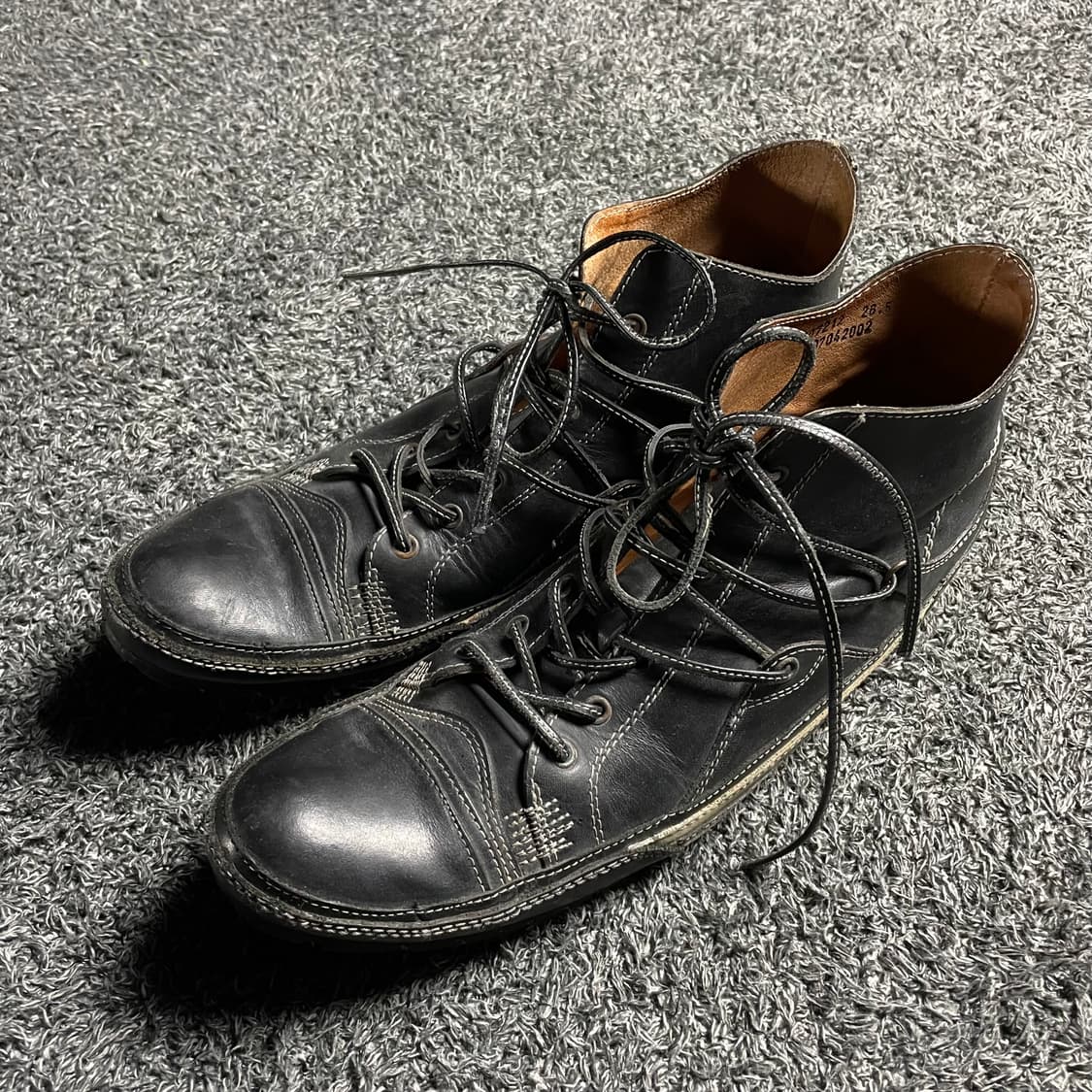 whoop-de-doo 레이스업 스티치 부츠 상품이미지1