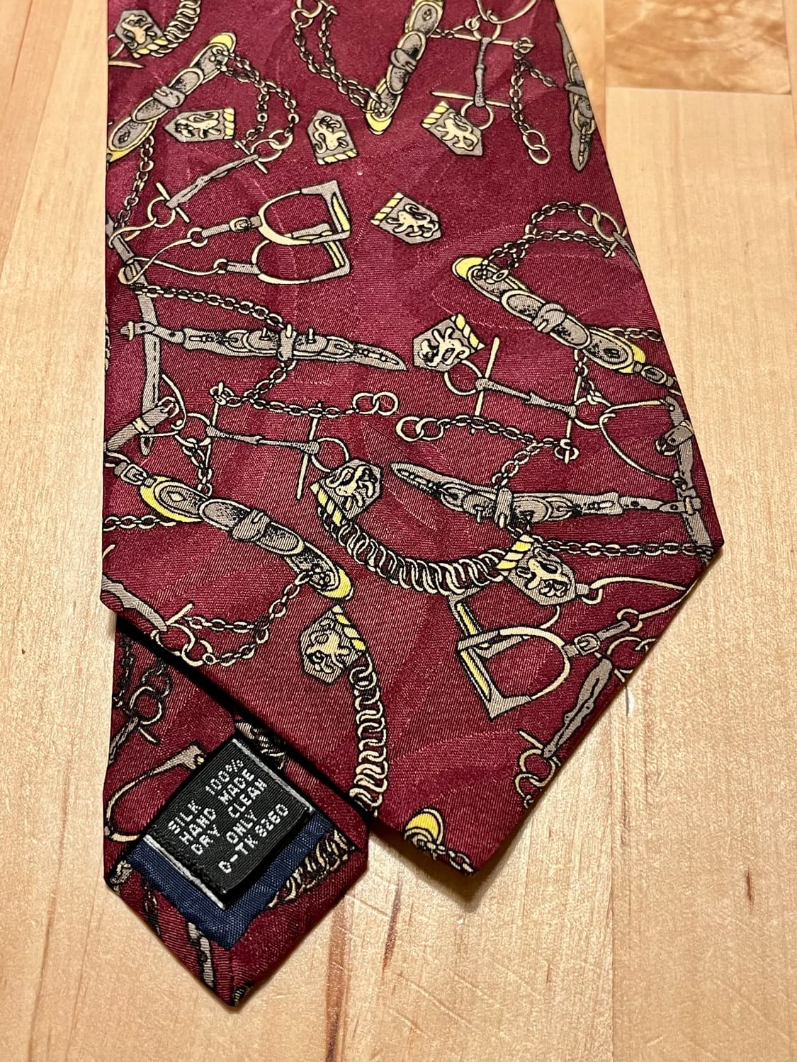 [새상품급] 로베르타 발디니 파리 - 클래식 100% 실크 넥타이 (와인 상품이미지4