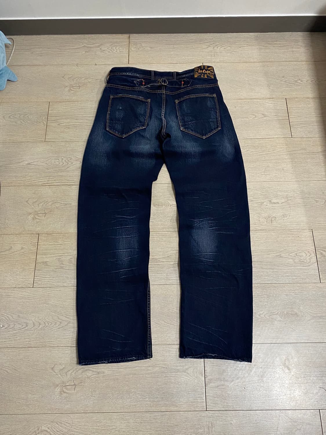 (32)Lee Cooper 빈티지 워싱 신치백 셀비지 데님 팬츠 상품이미지1