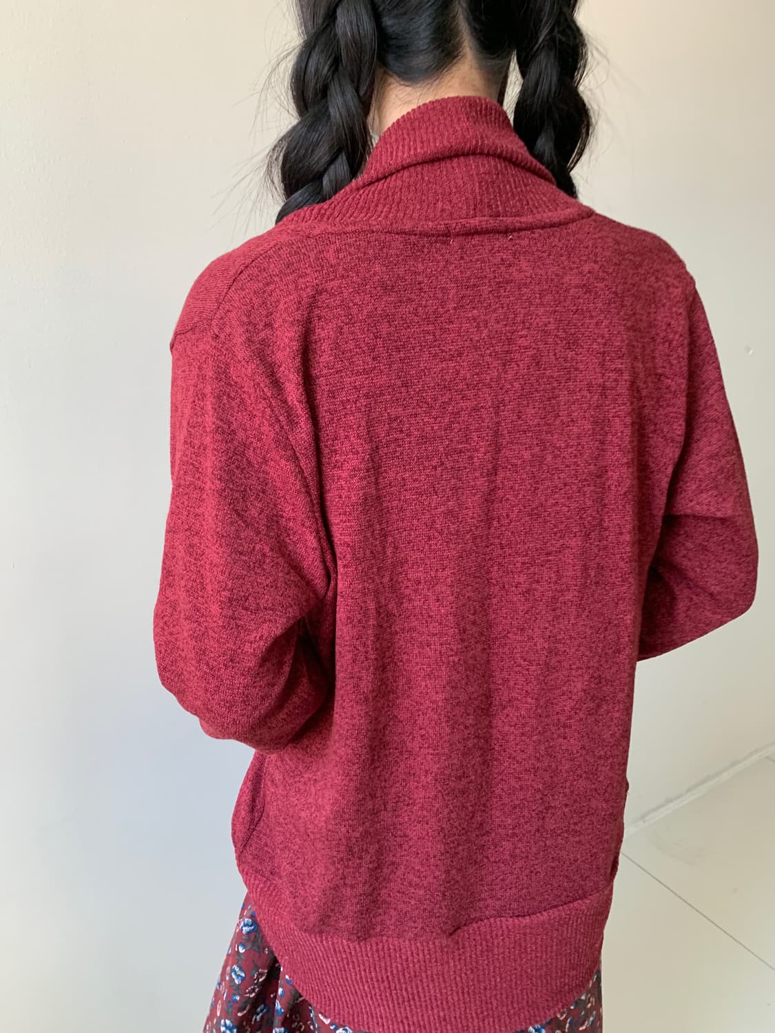Robe loose cardigan(red) 상품이미지9
