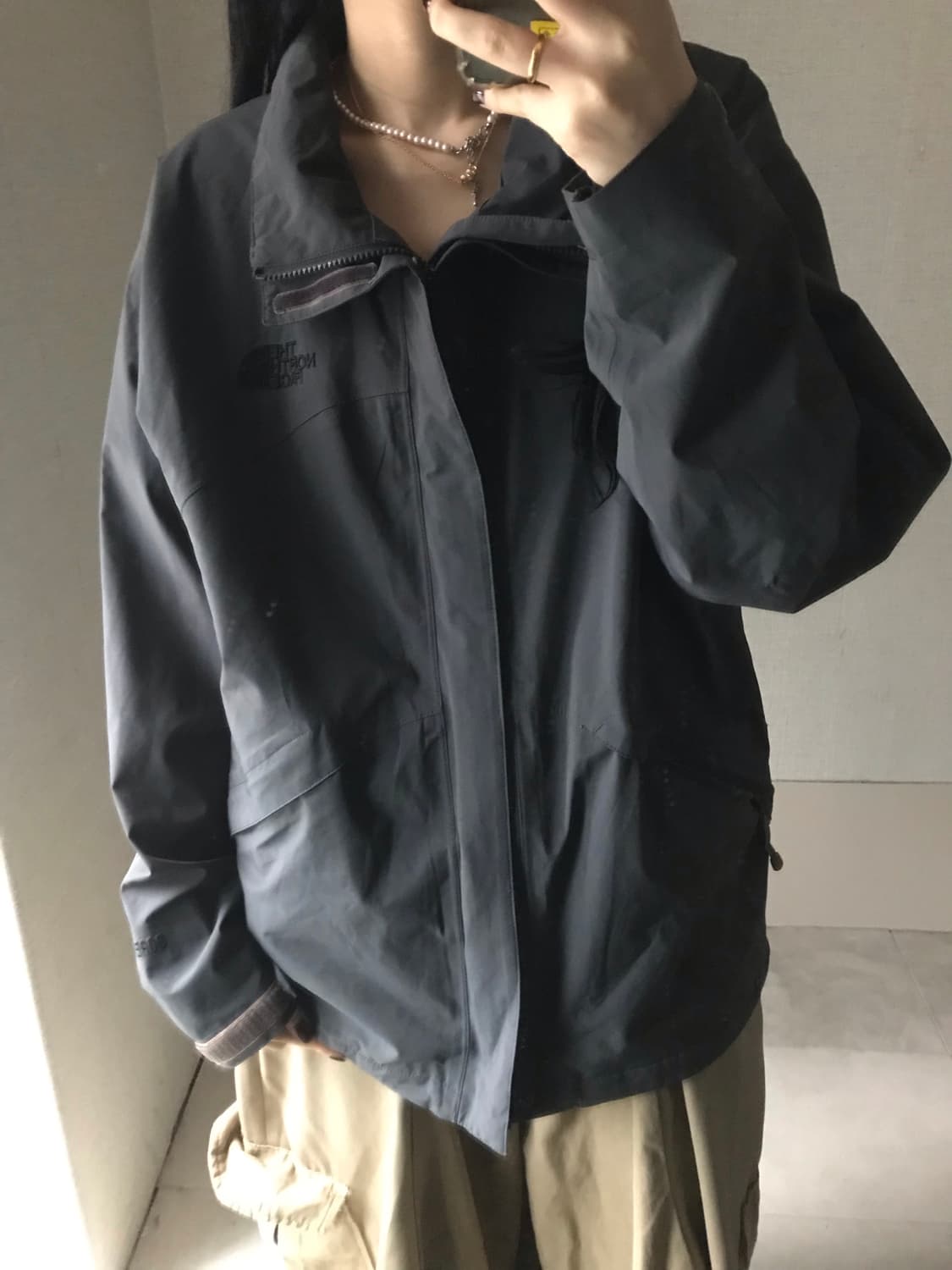 노페 그레이 고어텍스 바람막이 상품이미지3