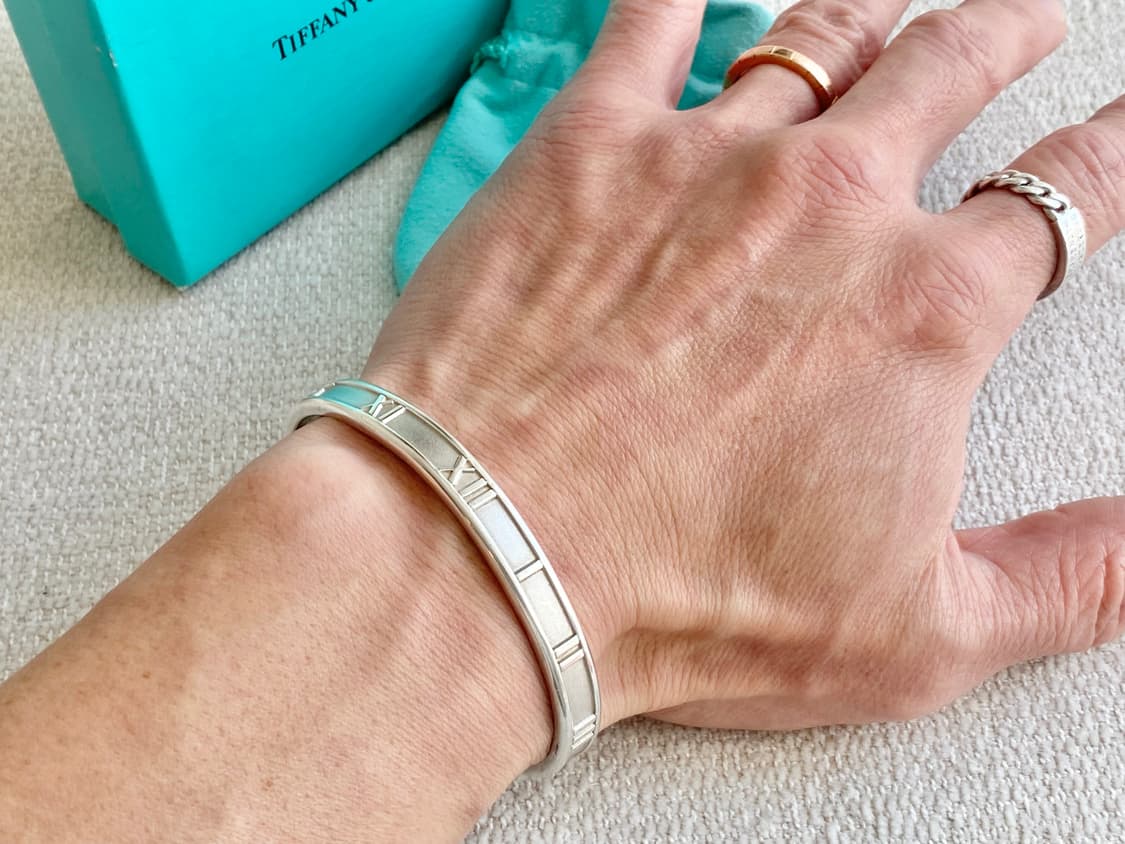 티파니 아틀라스 뱅글 타입 실버 팔찌(남녀공용) 상품이미지2