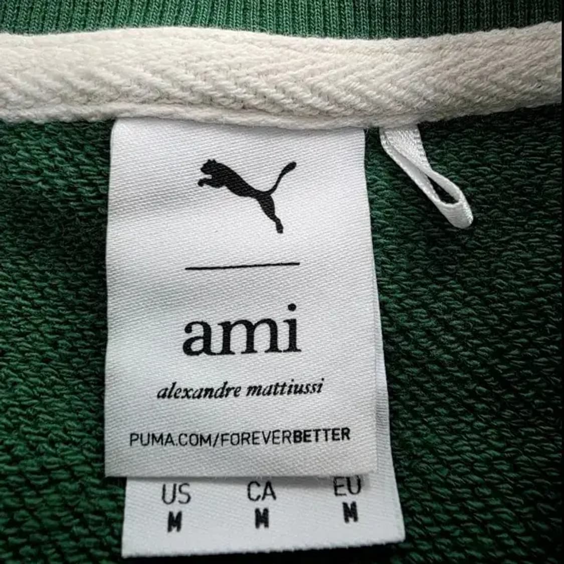 아미 하트 로고 맨투맨 그린 95 상품이미지6