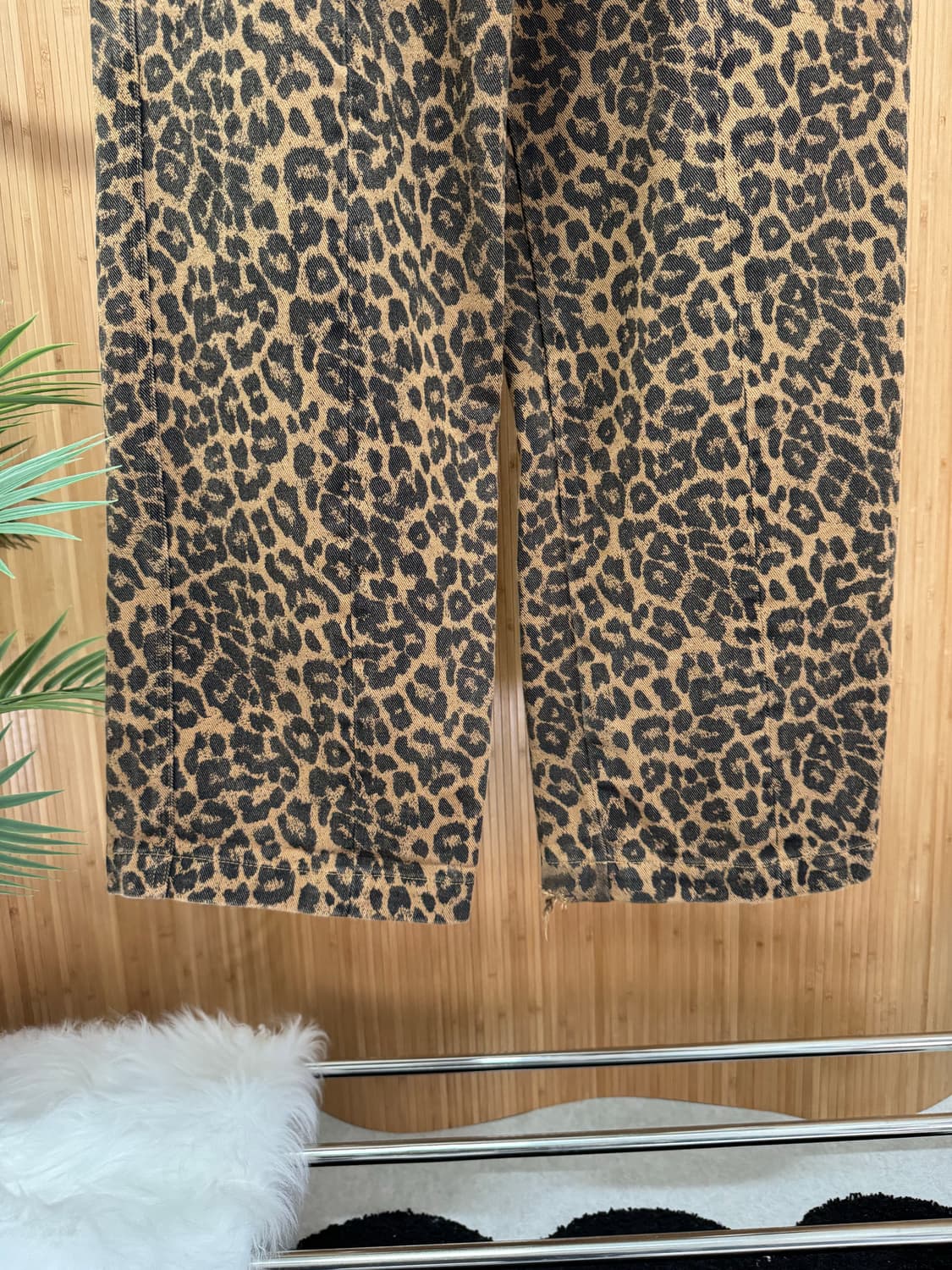 카락터 레오파드 코튼 팬츠 상품이미지4