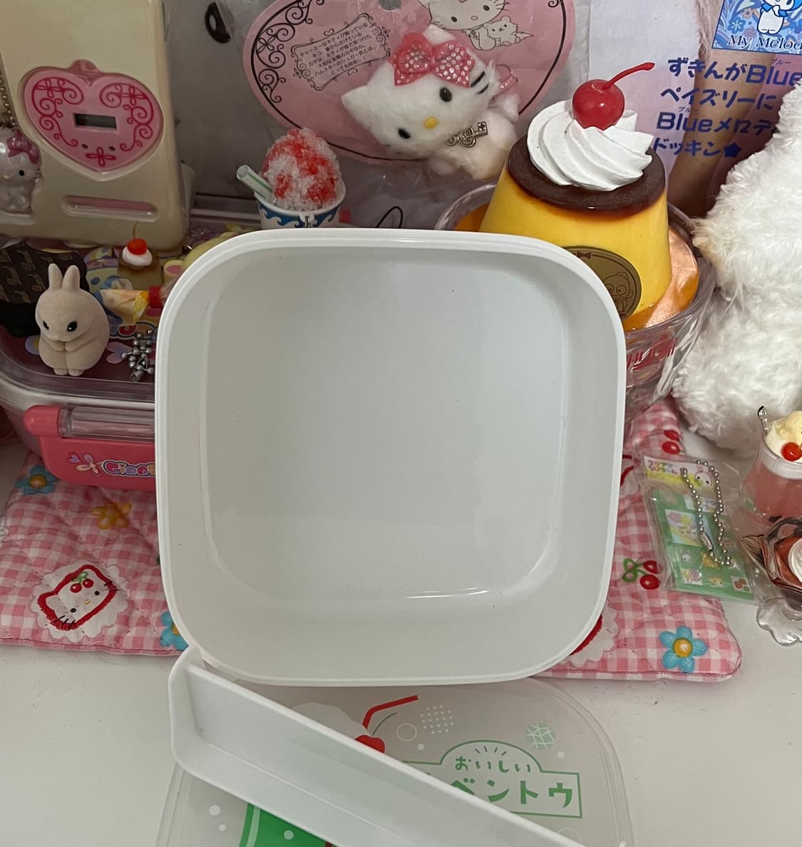 일본 메론소다 도시락통 스티커 갸루 다꾸 보관함 케이스 통 상품이미지3