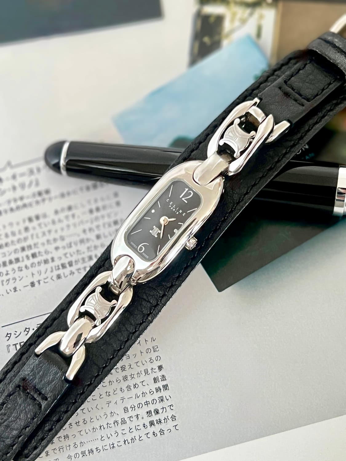 셀린느 트리옹프 렉탱글 여성 시계 /  정품감정. 케어 상품이미지5