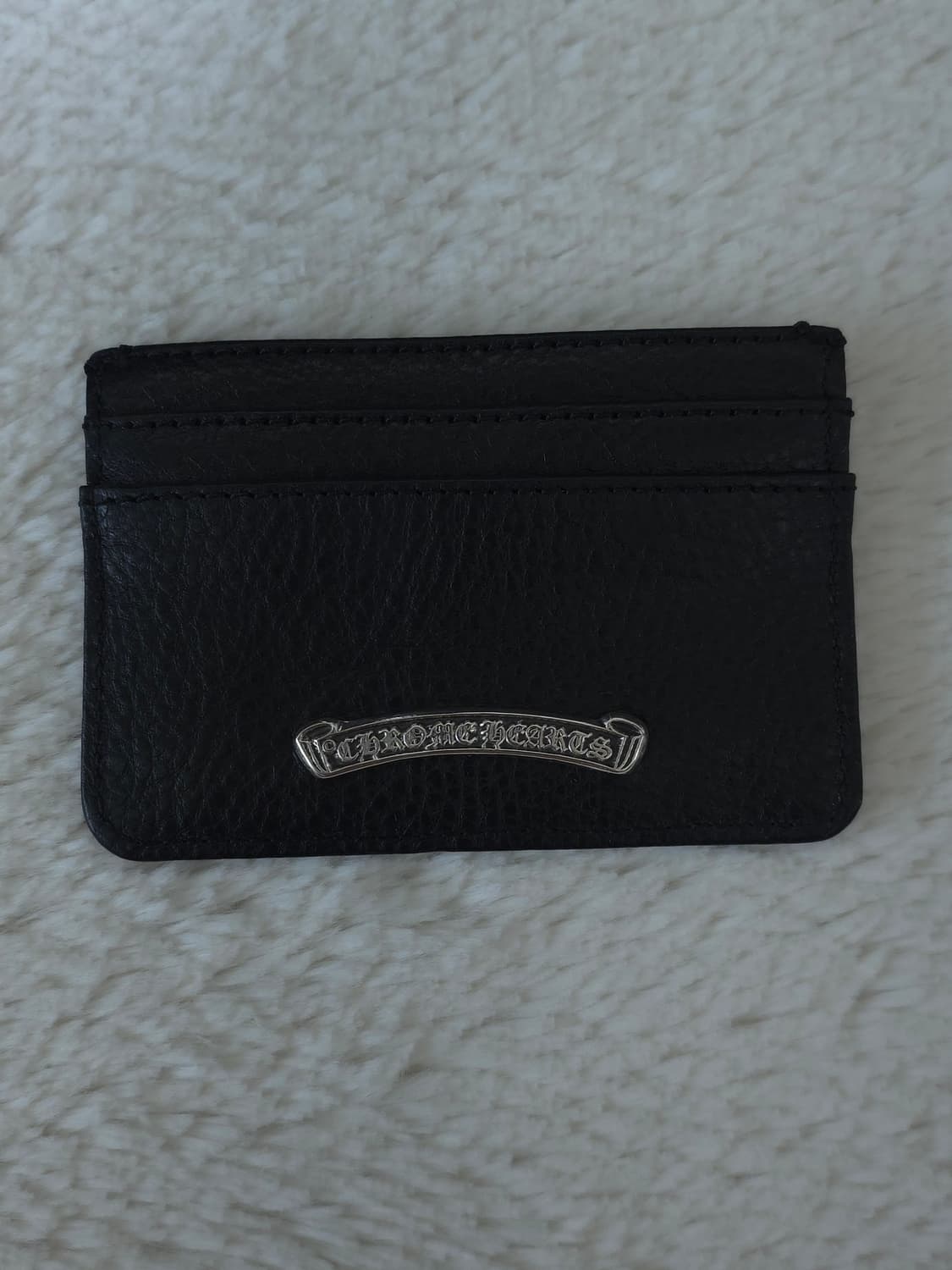 [OS] 크롬하츠 스크롤라벨 카드지갑 블랙 상품이미지3