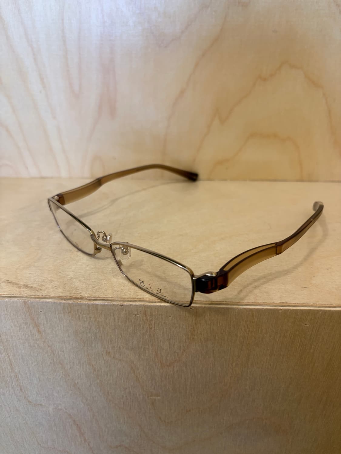 MIJ 골드 메탈 안경 상품이미지3