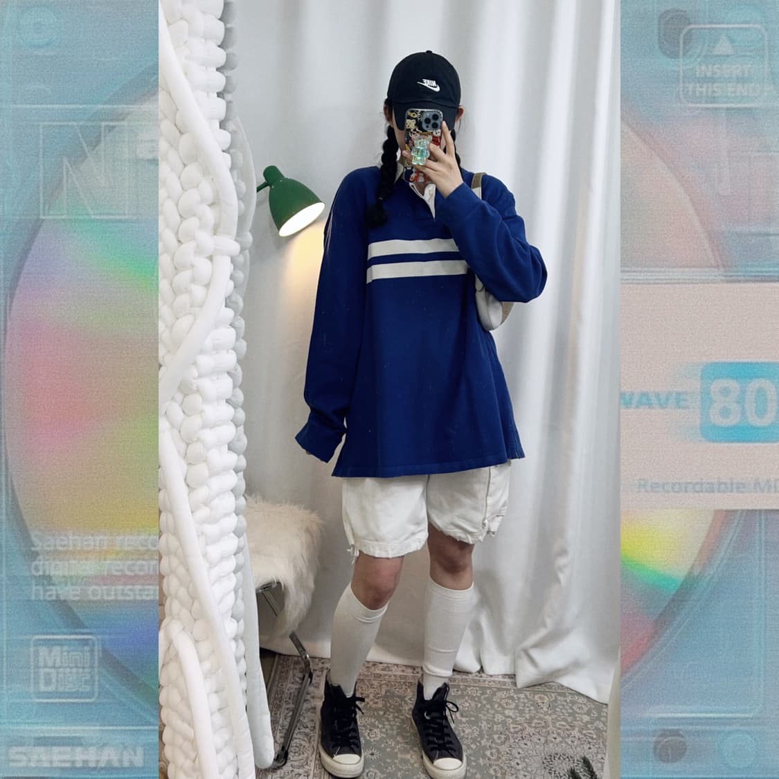 랄프로렌 블루 오버핏 카라 티셔츠 상품이미지7