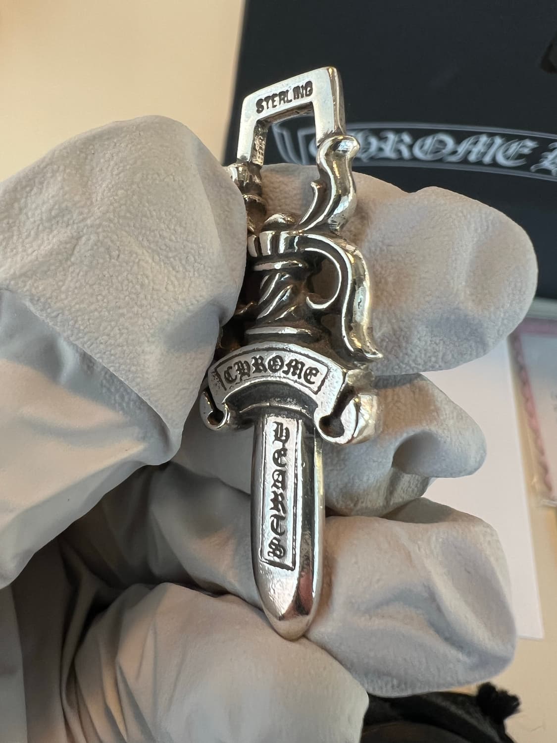 크롬하츠 10대거 펜던트 + 정품 가죽줄 상품이미지8