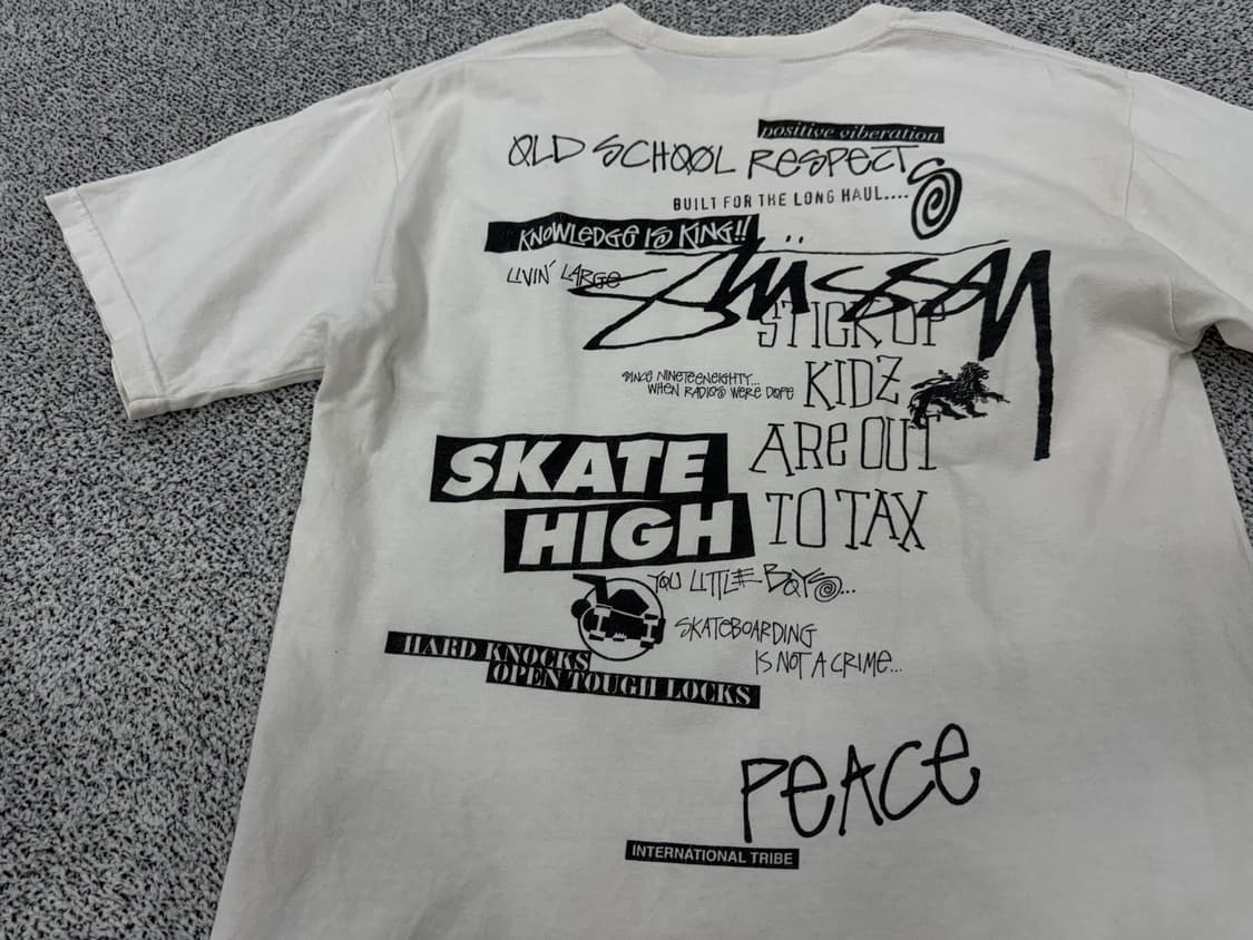 Stussy Old Skool Flava 티셔츠 상품이미지3