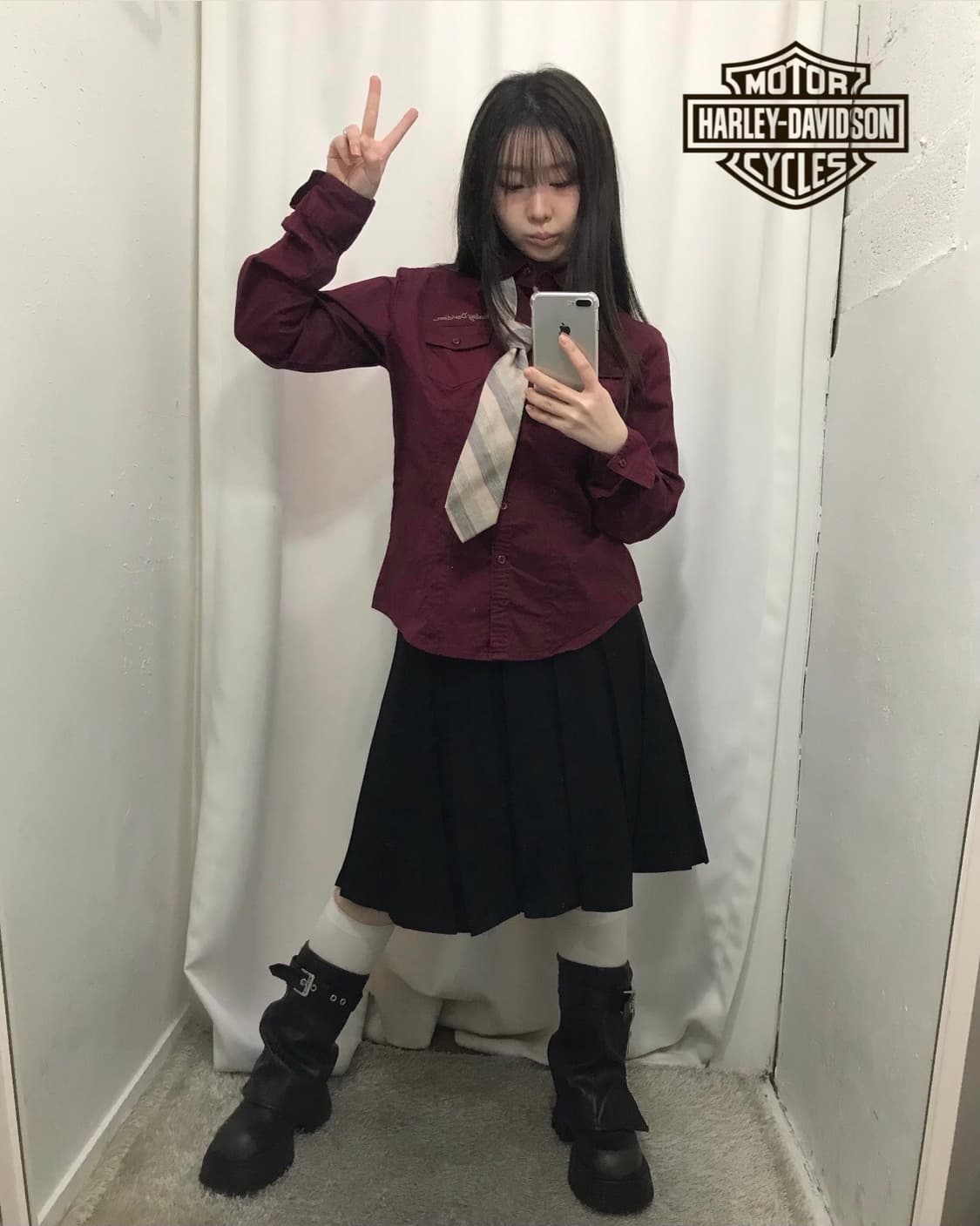 할리데이비슨 셔츠 코디 세트 ⭐️ 상품이미지1