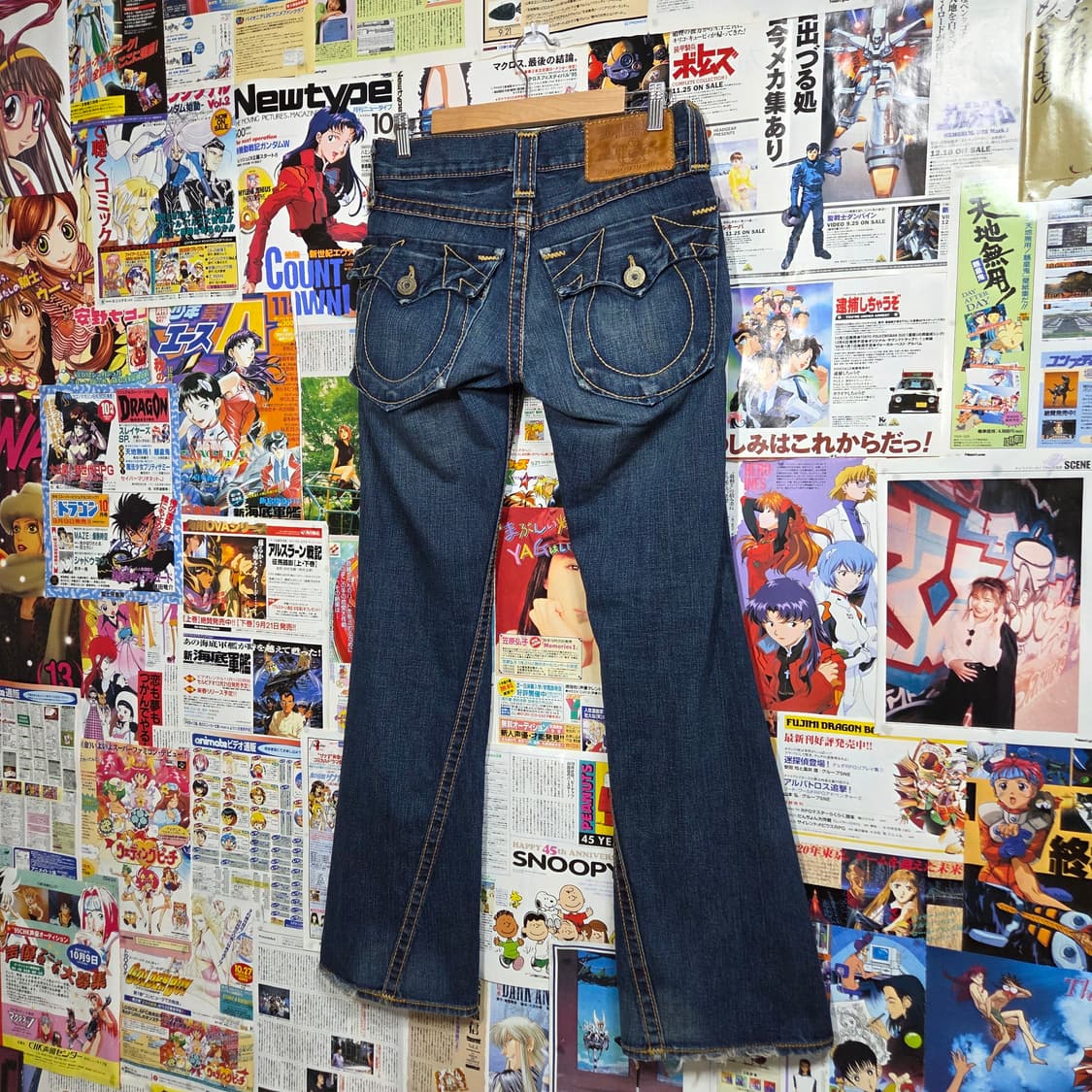 트루릴리전 데미지 워싱 부츠컷 데님 팬츠 상품이미지1