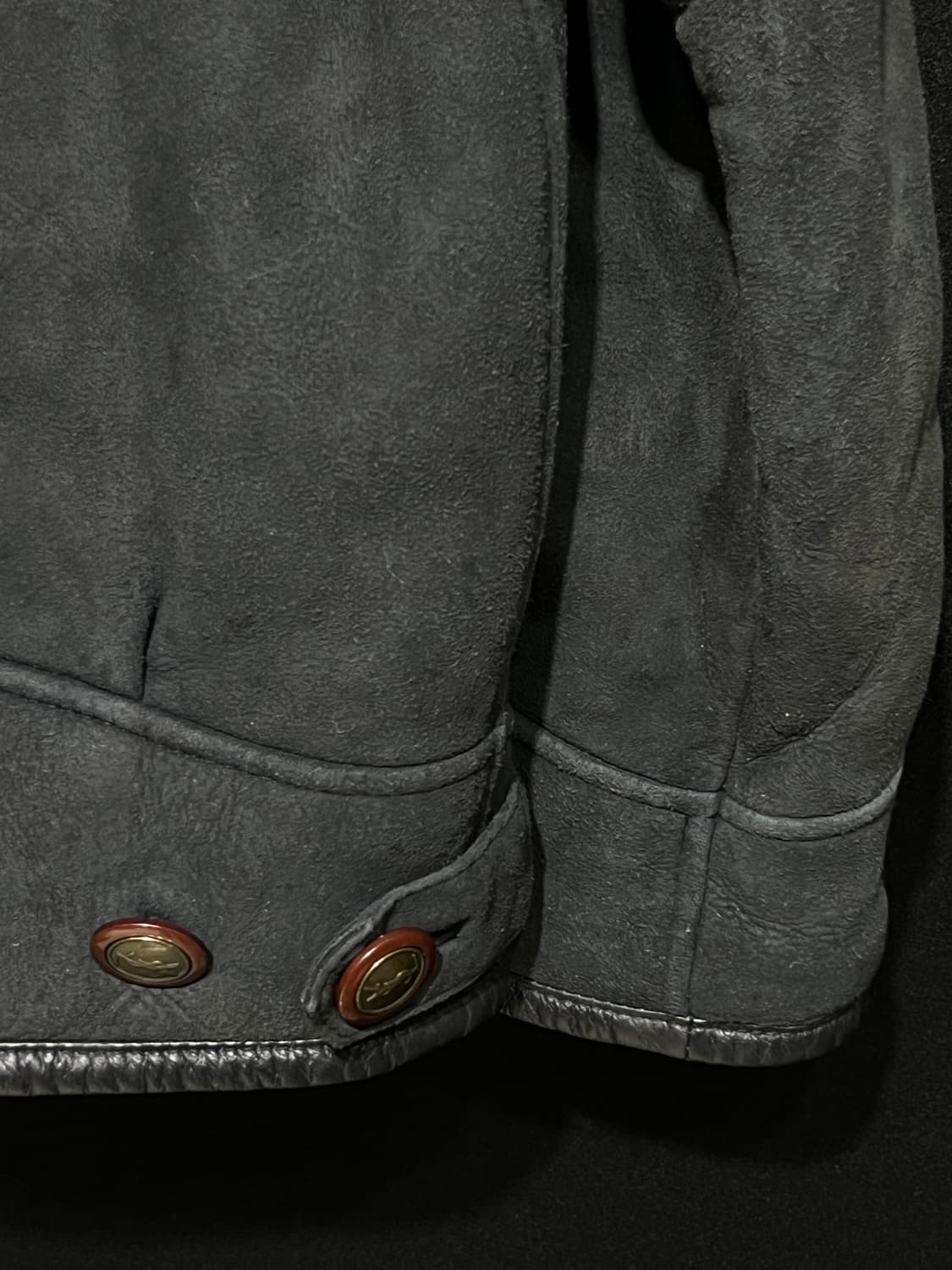 입생로랑 먕가죽 무스탕 시어링 자켓 상품이미지8