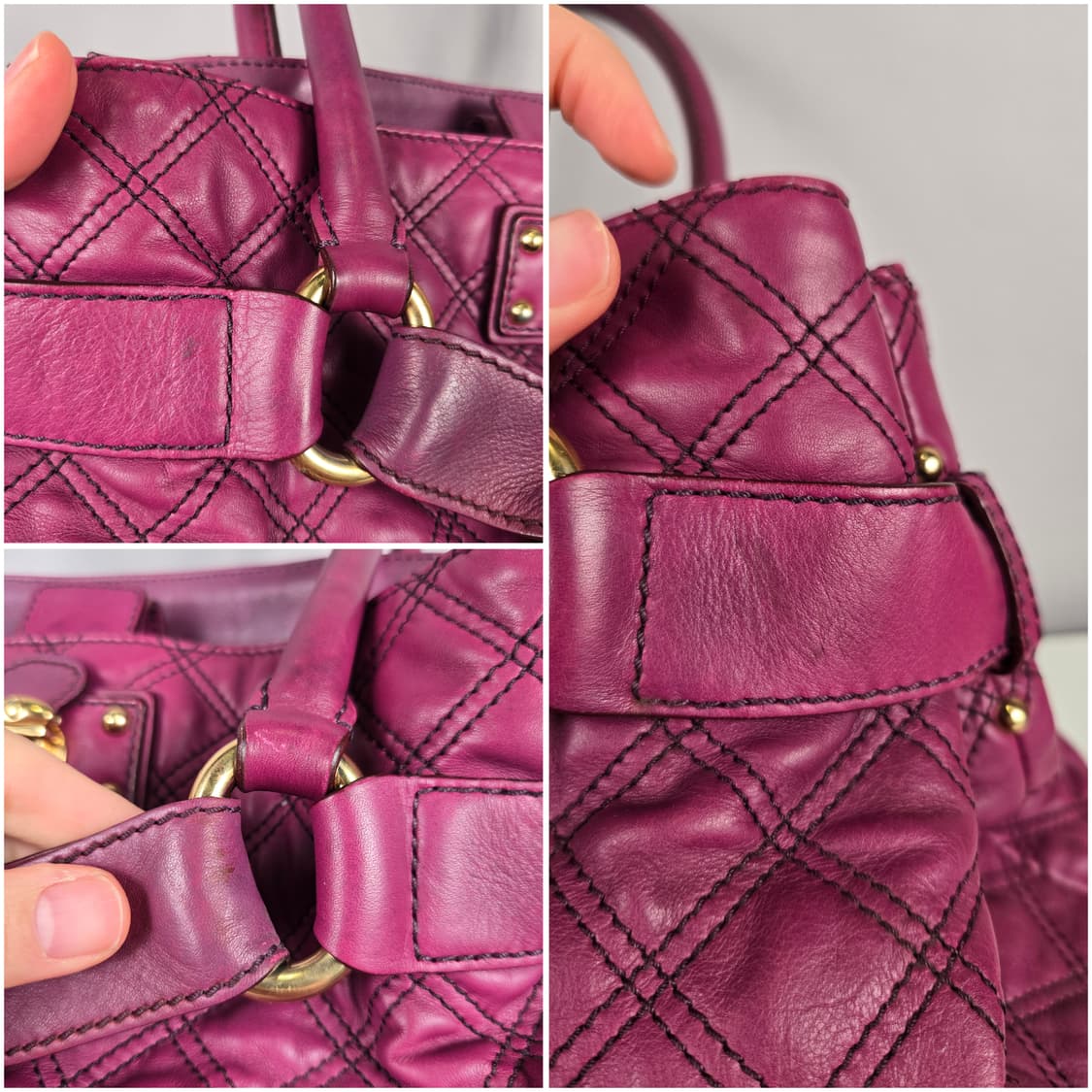 마크제이콥스 브루나 퀼팅 레더 램스킨 토트백 가방 정품 Bruna bag 상품이미지8