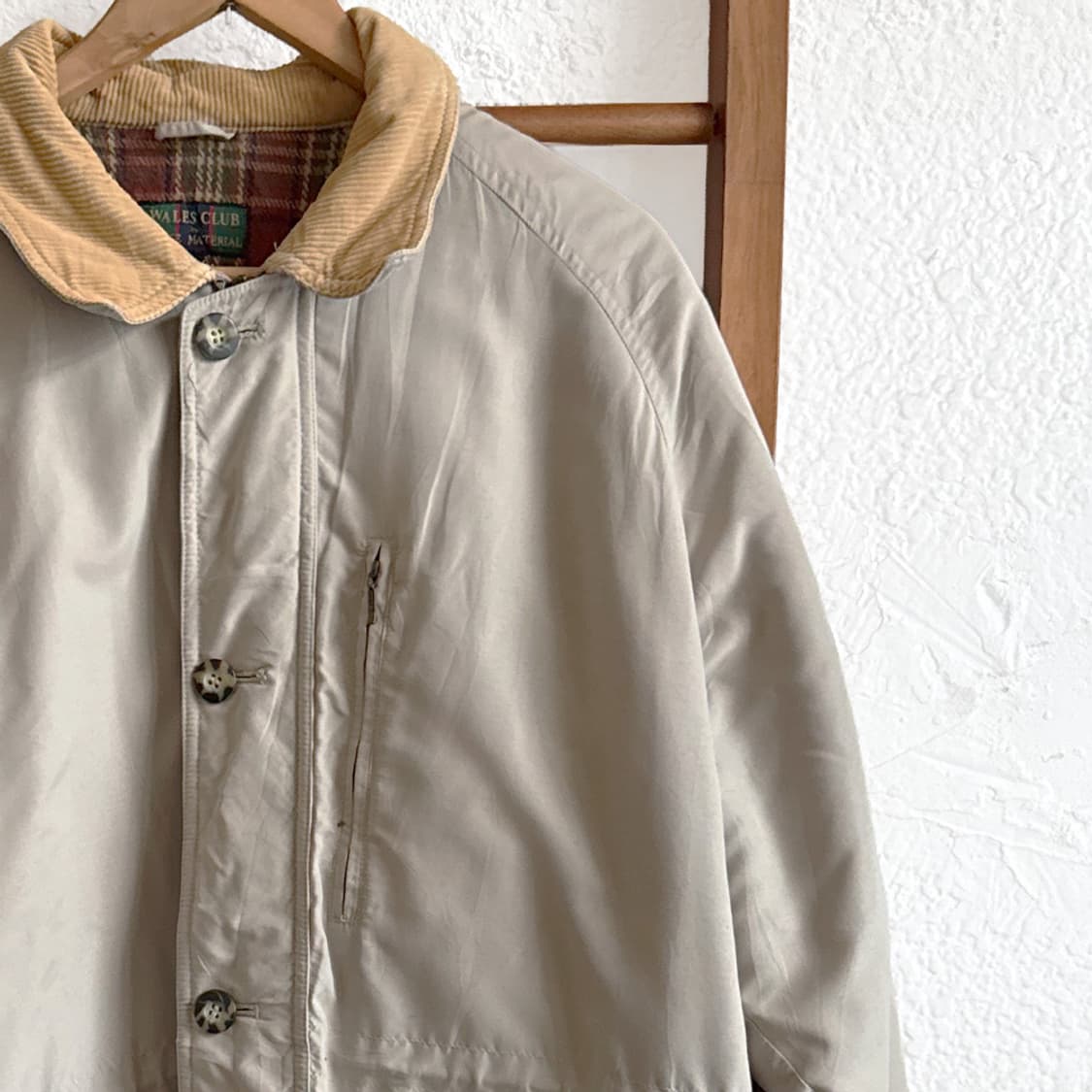 난로 앞 베이지 워크 자켓 상품이미지2