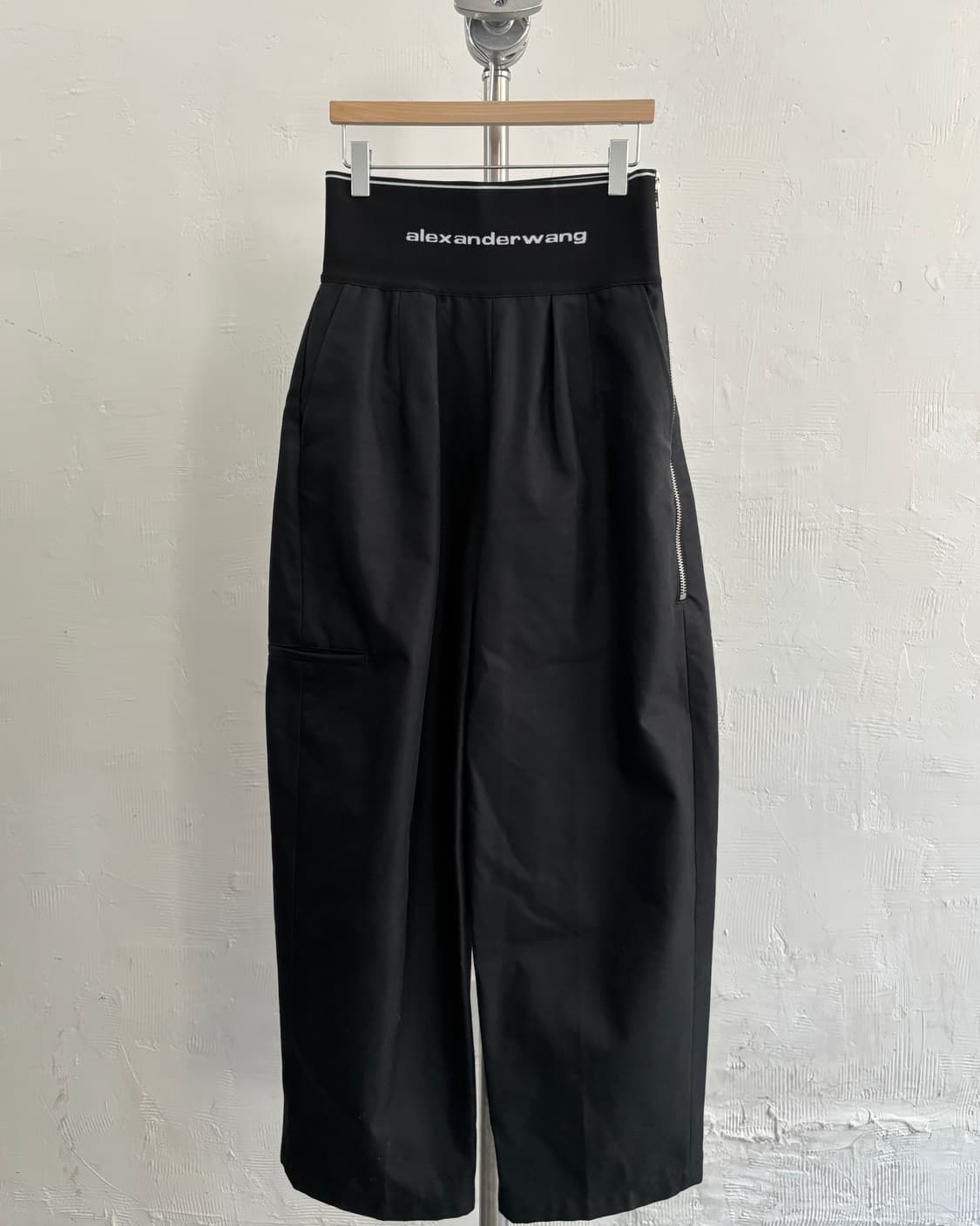 Alexander Wang 알렉산더왕 로고 밴딩 와이드 캐롯 팬츠 상품이미지6