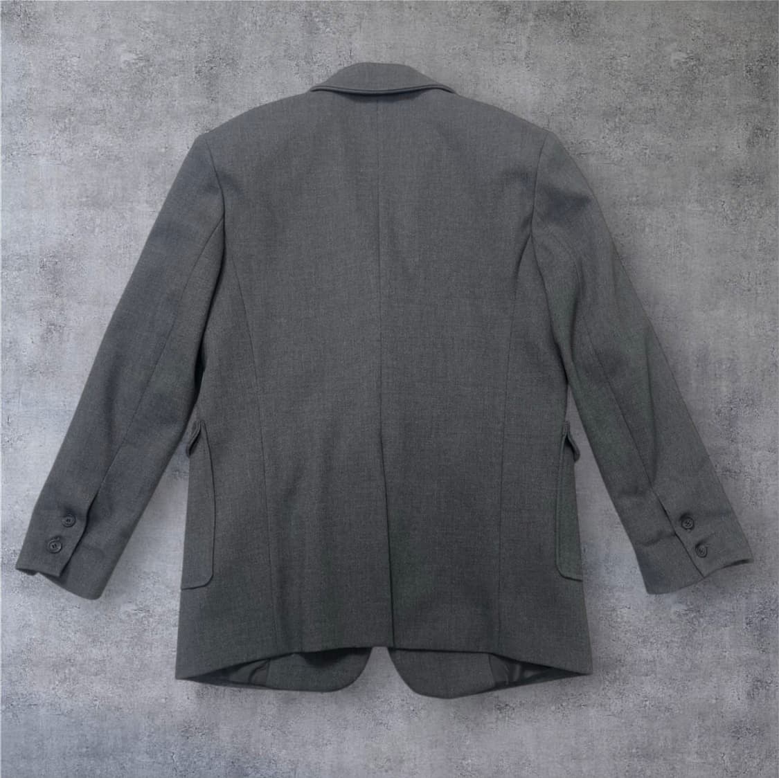 젠틀우먼 그레이 프레피룩 와펜 오버핏 자켓 카고 미니스커트 셋업 M 상품이미지6