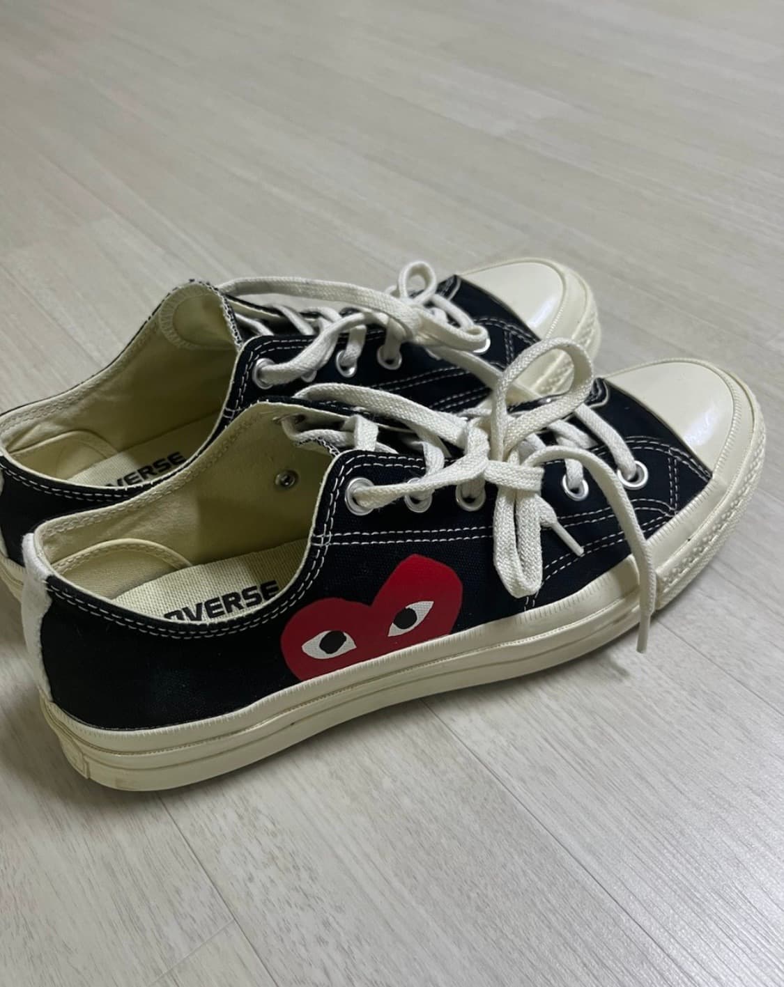 꼼데가르송X컨버스 척 70 로우 블랙 상품이미지2