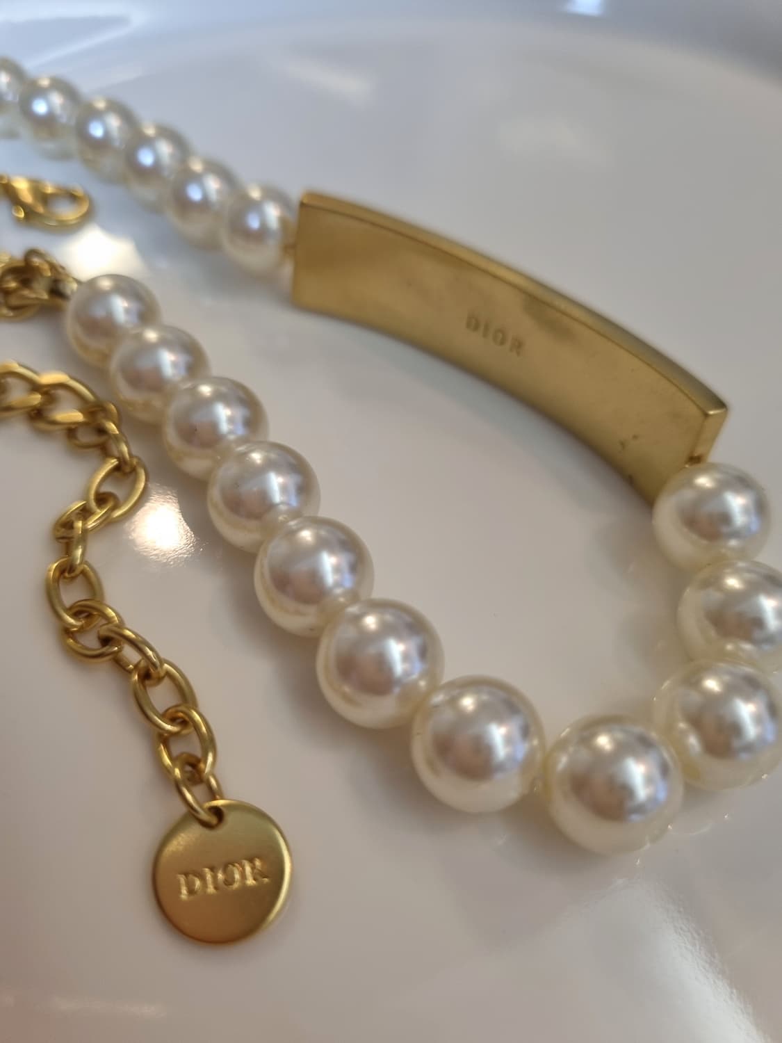 디올 업사이클링  진주 목걸이 상품이미지5