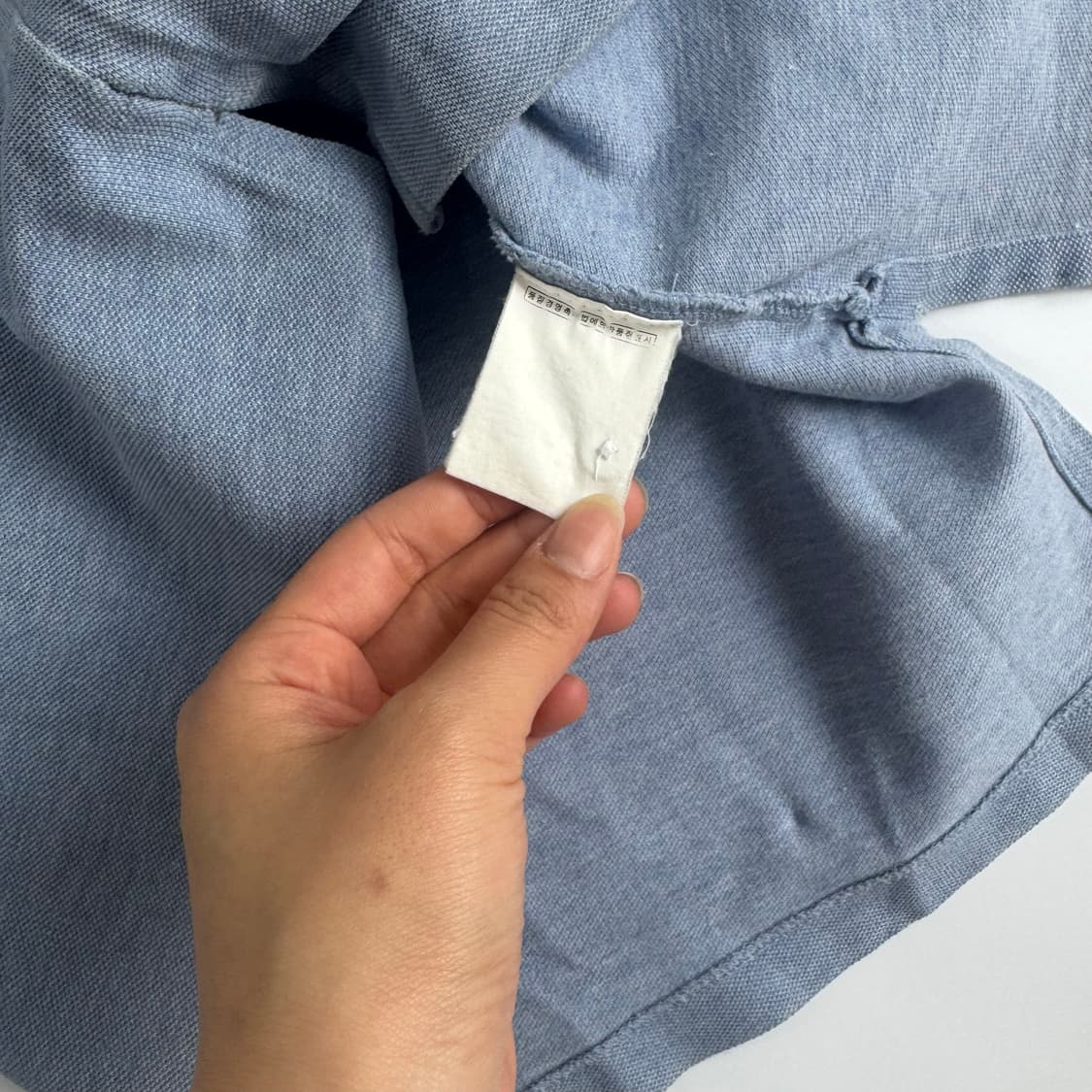 Polo 폴로 핑크 포니 스카이 블루 카라 반팔  상품이미지6